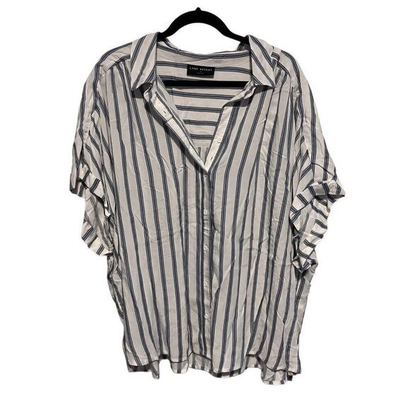 Lane Bryant Womens Button Up Top Size 24 - Picture 1 of 5